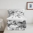 thumbnail image 4 of YST Ski Cabin Comforter Set Winter Sports Ski Theme Bedding Set, King Size, 3 Count, 4 of 5