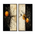thumbnail image 2 of Designart "Circular Harmony Abstract Orange" Modern Geometric Framed Wall Art Set Of 2 - Modern Black Framed Wall Art Set Of 2, 2 of 6