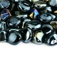 thumbnail image 3 of Midnight Black Fire Pit Glass Diamonds | 1", 10 lbs, 3 of 5