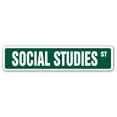 thumbnail image 1 of SOCIAL STUDIES Signe de Rue Enseignant Cours Éducateur École Civique Indoor/Outdoor 36" Large Panneau en Plastique, 1 of 1