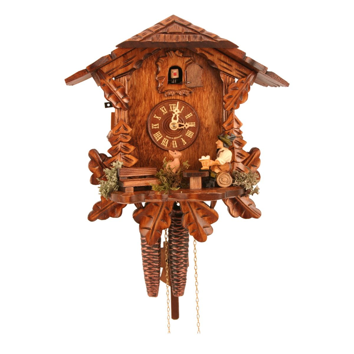10.5 Engstler Weight-Driven Black Forest Cuckoo Wall Clock