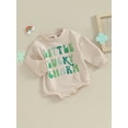 thumbnail image 2 of Bagilaanoe Newborn Baby Girl Boy Oversized Romper Sweatshirt Long Sleeve Bodysuits Letter Print Pullover 3M 6M 12M 18M Infant Spring Casual Tee Tops, 2 of 8