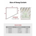 thumbnail image 6 of Modern White Gold Swag Valances for Windows, Abstract Marble Geometric Rod Pocket Sheer Valances for Large Windows, Swag Toppers Light Filtering for Kitchen Living Room 2 Panels 36''x63'', 6 of 6