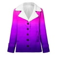 thumbnail image 2 of Winter Warm Zip Up Caots for Womens Fashion Plus Size Composite Plush Button Lapels Jacket Outwear Coat, 2 of 4