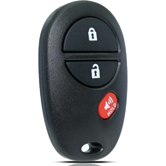 Key Fob Remote Control Compatible with Toyota 2004-2015 Tacoma/2007-2015 Tundra/2007-2013 Highlander/2004-2015 Sienna/2004-2014 Sequoia Keyless Entry Replace GQ43VT20T 89742-AE010