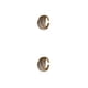 thumbnail image 1 of Qarigey Anillo de niña Aleación de zinc Anillos de apertura de moda decorativos Joyería de novia de Navidad para celebración Fiesta Trabajo Blanco Weiß 2piezas Qarigey CBP315796, 1 of 6