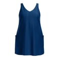 thumbnail image 3 of Gpoecd One Piece Swimsuit Women Plus Size Sleeveless Bikini Swimsuit with Beach Cover Up Outfit Bathing Suit Ladies Navy,XXXL, 3 of 4