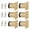 Gold, variant on 6pack Modern Aluminum Bed Frame Risers Heavy Duty Adjustable Furniture Leg for Underbed Organization