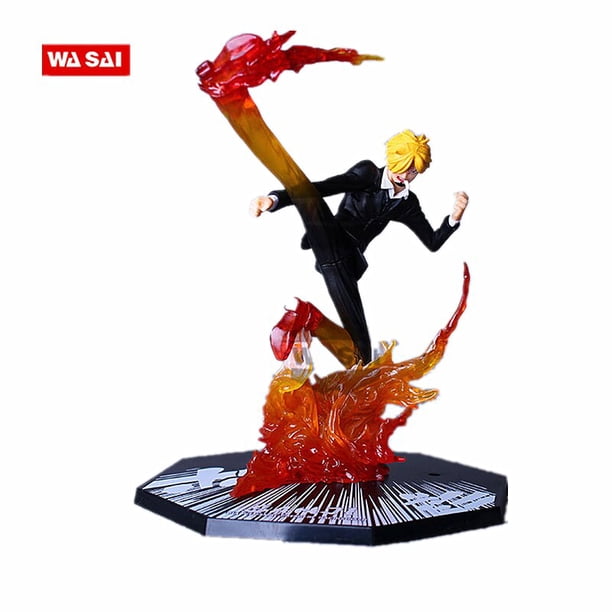 One Piece Anime Character Model Luffy Zorro Ace Sanji·White Beard Anime Classic Fighting PVC Action Character Collectible Gift Fivean unisex