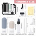 thumbnail image 7 of HonorHut Travel Silicone Bottles Set Portable Refillable Travel Essentials with Toiletry Bag LeakProof Squeezable Toiletry Containers Accessories Black, 7 of 7