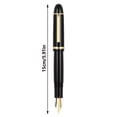 thumbnail image 2 of Classic Iridium Fountain Pen 40mm Large Nib Screw Cap Metal Writing Pen Smooth Ink Executive Business Pen for Calligraphy Journaling Green 0.5mm, 2 of 3