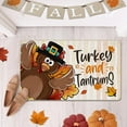 thumbnail image 2 of Thanksgiving Turkey Decorative Front Door Mat, Fall Turkey and Tantrums Doormat Indoor Outdoor Non-Slip Floor Entryway Rug, Autumn Seasonal Stripes Home Kitchen Decoration 17x30 Inch, 2 of 6