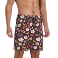 thumbnail image 2 of Balery To The Best Mom Pantalones cortos de pijama de punto de algodón para hombre con cinturilla y bolsillos-Small, 2 of 6