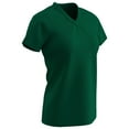 thumbnail image 2 of Star V-Neck T-Shirt, Girls' Large, Forest Green, 2 of 2
