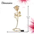thumbnail image 5 of Everlasting 7.5" 24K Gold Plated Long Stem Rose Flower with Premium Crystals, Gift for Christmas, New Year, Valentines Day, Anniversary, Birthday and More for Girlfriend, Mom, Wife, 5 of 7