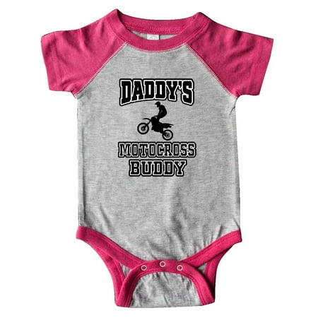 

Inktastic Daddys Motocross Buddy Gift Baby Boy or Baby Girl Bodysuit