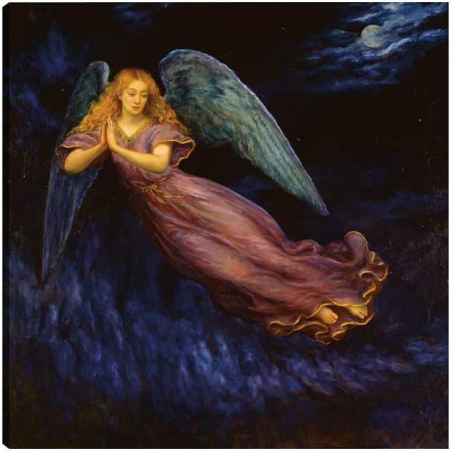 Cuadro Decorativo - Buenas noches ángel Jr Impresión en canvas, estrechado.