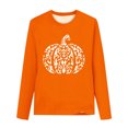 thumbnail image 3 of YUANxueke Girls Thanksgiving Long Sleeve Shirts Casual Printed Crewneck Soft Comfy Tee Tops for 3-15 Years, 3 of 5