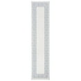 thumbnail image 3 of SAFAVIEH Machine Washable Rug Indoor/Outdoor Bermuda Collection - Bermuda Zoey Floral Bordered Indoor/Outdoor Runner Rug Ivory/Light Blue, 2' x 8', 3 of 5