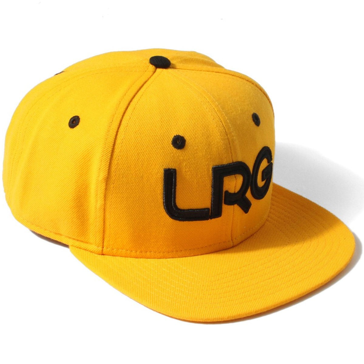 LRG Gold Yellow Structured Flat Bill Snapback Adjustable Hat Cap ...