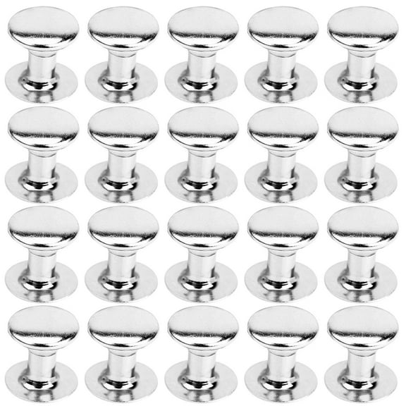 100 Pcs Diy Bag Leather Fittings Round Mushroom Shaped Rivets Rapid Studs