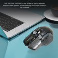 thumbnail image 4 of Souris PC à 3 Modes, Macro Programmable Filaire 2,4G 10 Touches Souris de Jeu Sensible 5 DPI Réglables avec 11 Lumières RVB pour IOS pour Blanc, Jaune, Noir, 4 of 7