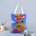 thumbnail image 2 of Rolie Polie Olie Bolso de tela con estampado de lienzo para mujer, bolsa de compras reutilizable y estética, con cremallera interior, regalo para mujer, 35 × 40 cm., 2 of 6