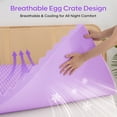 thumbnail image 3 of Arctus 2 inch Gel Cooling Memory Foam Mattress Topper, Memory Foam Egg Crate Mattress Topper, CertiPUR-US Certified, Twin Size, 3 of 9