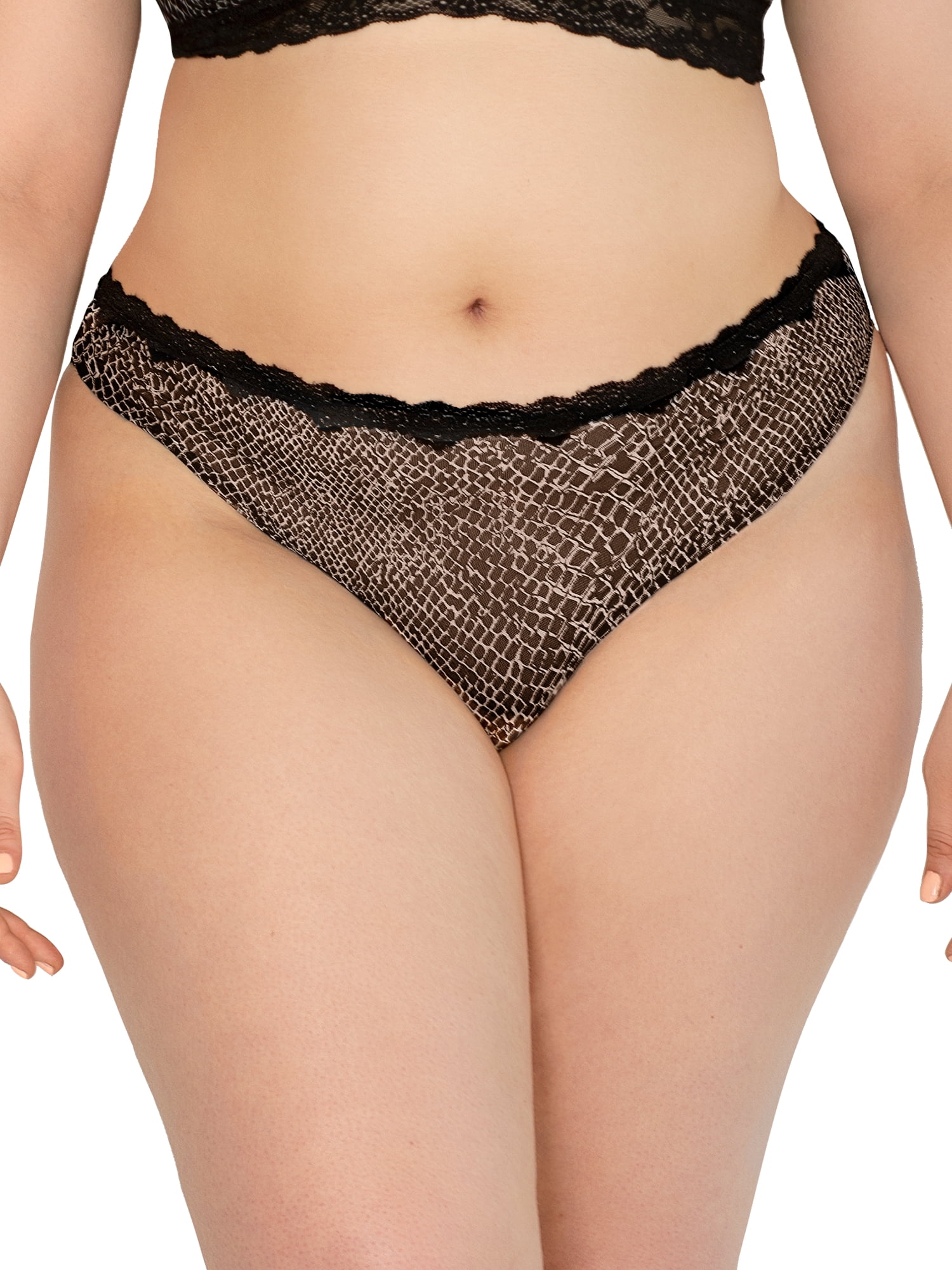 Smart & Sexy Women's Lace Trim Thong Panty, 2-pack, Style-SA1376