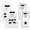 White, variant on Doorbell, Full Duplex Doorbell Upgrade, 1000ft Range, Door Bell Two Way Communication, 8 Volume Levels, 4 Chime Doorbells for House Business (1Pack Black)