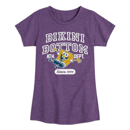 Spongebob Squarepants - Bikini Bottom Ath Dept - Girls Fitted Short Sleeve Graphic T-Shirt
