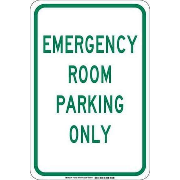BRADY 129724 Traffic Sign,18 x 12In,Green/White G9536852