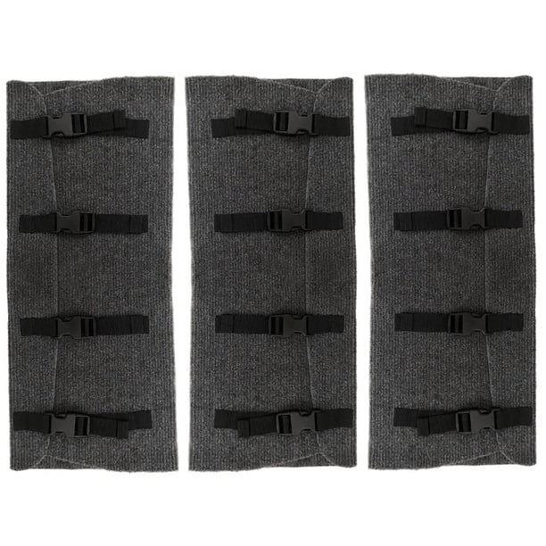 Kenally 3 piezas RV Step Carpet portátil desmontable antideslizante reemplazo Rectangular reutilizable lavable escalera alfombra parte con hebilla Accesorios para vehículos recreativos Kenally VI017637-00B
