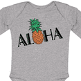 thumbnail image 4 of Inktastic Aloha- with pineapple Boys or Girls Long Sleeve Baby Bodysuit, 4 of 5