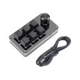 thumbnail image 2 of Programación Perilla personalizada Copiar Pegar para juegos con una mano con cable USB mecánico Hotswap Multifuncional 6 Negro CUTICAT Teclado de perilla personalizado, 2 of 3