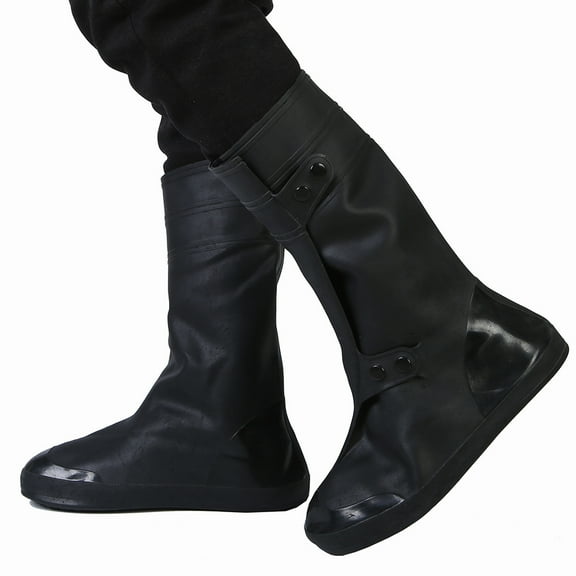 MLINS Waterproof Shoe Covers Snow Boots Men and Women 40/41 Black