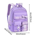 thumbnail image 4 of Backpack for Students School Bags, T_eens Bow Plaid Book Bag for Elementary Middle Primary High School College, 4 of 5
