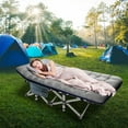 thumbnail image 3 of FICISOG Outdoor Upgrade Folding Bed for Adults, Folding Camping Cots with Carry Bag & Mattress, 3 of 14