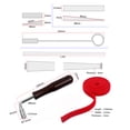 thumbnail image 2 of OUNONA Tuning Kit Piano Tool Hammer Shape Assorted Color 6 Pcs Piano Part Professional, 2 of 8
