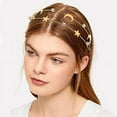 thumbnail image 4 of 2 Pcs Alloy Moon Five-pointed Star Headbands Bridal Hair Hoop Wedding Hair Accessories Ornaments for Elegant Women Girls, 4 of 5