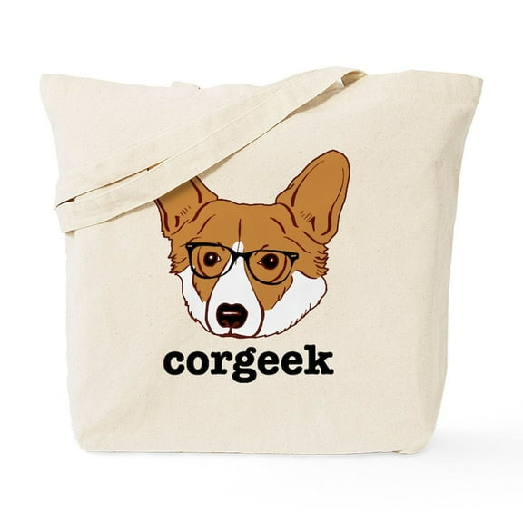 CafePress - Corgeek Tote Bag - Unisex Canvas Tote Bag, Beige, 1-Piece