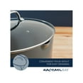 thumbnail image 4 of Rachael Ray Hard Anodized 8 Quart Non-stick Cookware Oval Pasta Pot and Braiser, Gray, 4 of 4