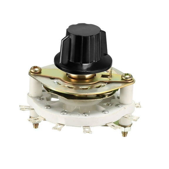 1P10T 1 Pole 10 Throw 1-Deck Band Channel Rotary Switch Selector with Knob