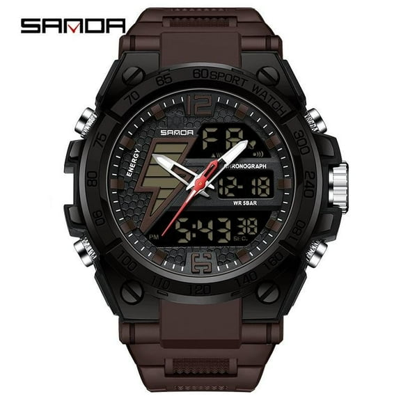 EXPLOJOY Teen Dual Display Digital Watch – Waterproof Multifunction Sport Wristwatch with LED Backlight & Fashion Design