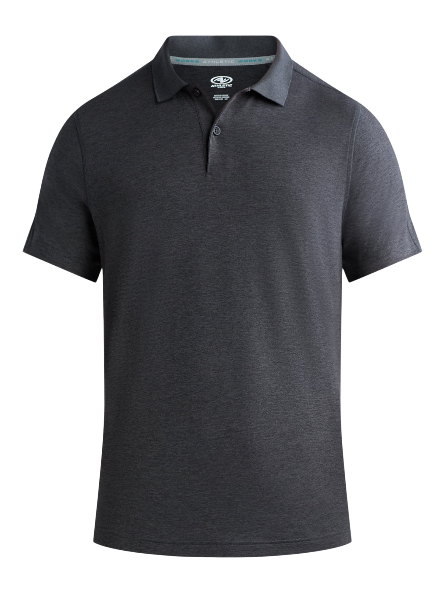 Athletic Works Men's and Big Men's ButterCore Polo Shirt, Sizes XS-5XL