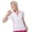 White/Fuchsia, variant on Monterey Club Women's Contrast Essential Golf Polo Shirt #2283