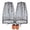 Black, variant on 2 Pack Mosquito Head Net, Mosquito Bug Net Mesh for Head, Face Neck Fly Netting Hood for Outdoor