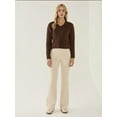thumbnail image 3 of V-Neck Hair Braid Knit Sweater, 3 of 5