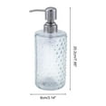 thumbnail image 4 of Unique Bargains 1 Pc Elegant Soap Pump Dispenser for Bathroom 16.9oz Clear Silver Tone, 4 of 6