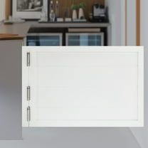 Miumaeov 180° Entrance Swinging Door Solid Wood Swing Door Porch Swinging Door White 90*60cm